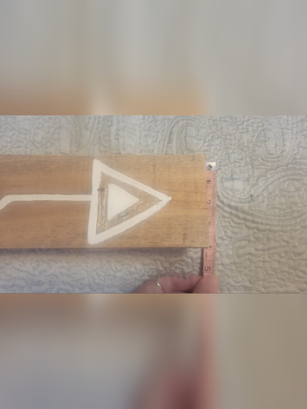 Wooden 'together' Script Sign - White Lettering - Picture 2 of 4